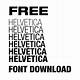 Download Free Helvetica Fonts