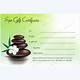 Downloadable Spa Gift Certificate Template