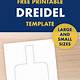 Dreidel Craft Template