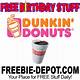 Dunkin Donut Free Birthday