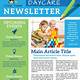 Early Childhood Daycare Newsletter Templates