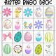 Easter Bingo Printable Free