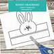 Easter Bunny Headband Template