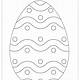 Easter Egg Color Template
