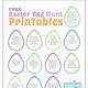 Easter Egg Hunt Clues Printable