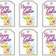 Easter Labels Free Printables