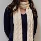 Easy Cable Knit Scarf Pattern Free
