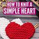 Easy Knitted Heart Pattern Free