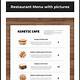 Editable Menu Template Google Docs
