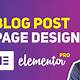 Elementor Pro Blog Template