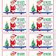 Elf Kisses Free Printable