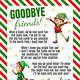 Elf On Shelf Goodbye Letter Free Printable