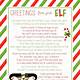 Elf On Shelf Letter Template