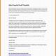 Email Proposal Template
