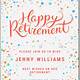 Email Retirement Invitation Template