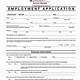 Employment Application Template Free