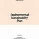 Environmental Sustainability Plan Template