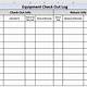 Equipment Check In Check Out Excel Template