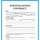 Event Planning Contract Template Word