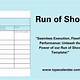 Event Run Of Show Template Excel