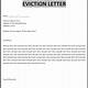 Eviction Letter Template