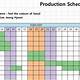 Excel Production Schedule Template