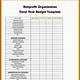 Excel Templates For Nonprofit Organizations