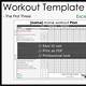 Excel Workout Program Template