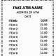 Fake Atm Receipt Template