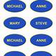 Family Feud Name Tag Template