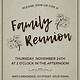 Family Reunion Invitation Templates Free