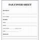 Fax Cover Sheet Template Free