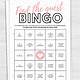 Find The Guest Bingo Free Printable