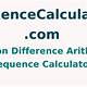 Finding The Common Difference Calculator