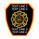 Fire Department Patch Template