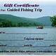 Fishing Trip Gift Certificate Template