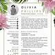 Floral Resume Template