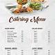 Food Catering Menu Template