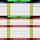 Football Call Sheet Template Excel