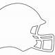 Football Helmet Cut Out Template