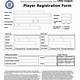 Football Registration Form Template Word