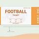 Football Ticket Template