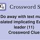 Former European Leader Crossword Clue