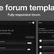 Forum Website Template Free