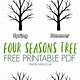 Four Seasons Tree Template