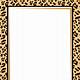 Free Animal Print Border Template