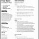 Free Ats Resume Template Word