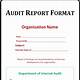 Free Audit Report Template Word