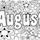 Free August Coloring Pages