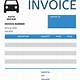 Free Automotive Invoice Template